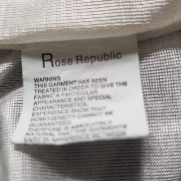 Rose Republic B/W Short Sleeve Mini Dress L - Picture 5 of 6